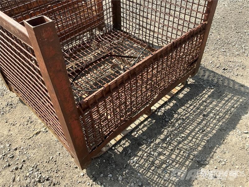 Quantity of (4) 53 in x 44 in Metal Crates Other components