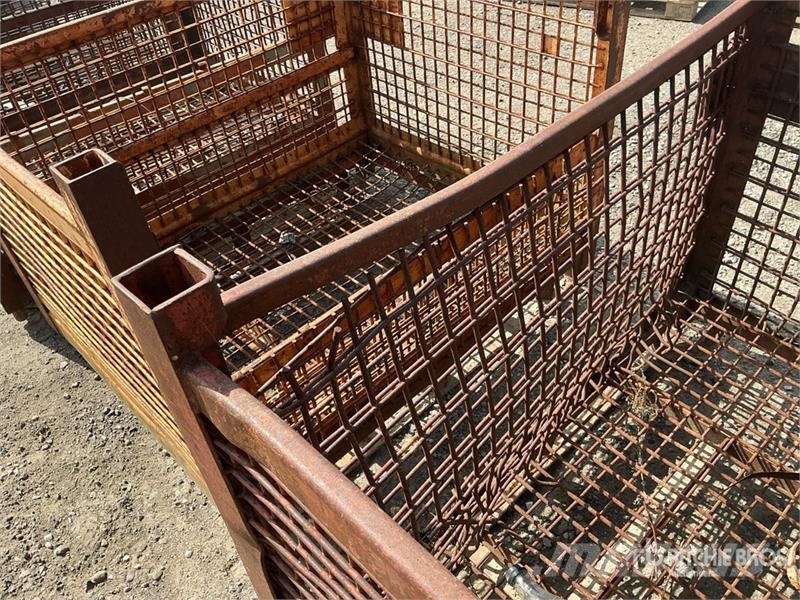 Quantity of (4) 53 in x 44 in Metal Crates Other components