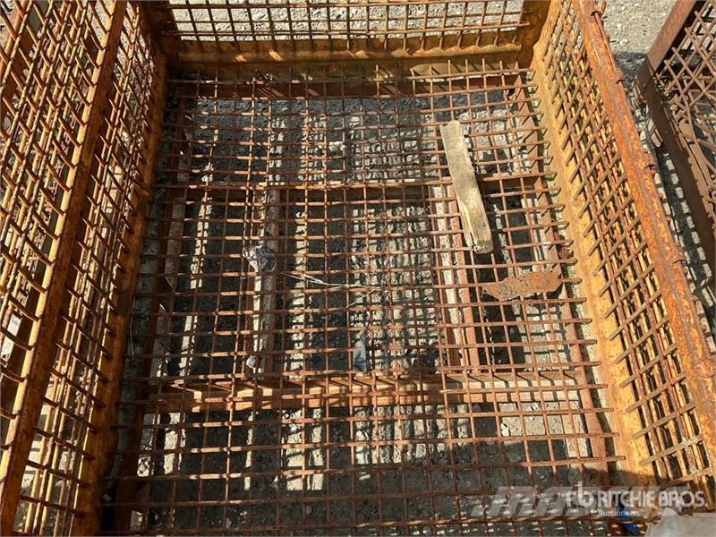 Quantity of (4) 53 in x 44 in Metal Crates Other components