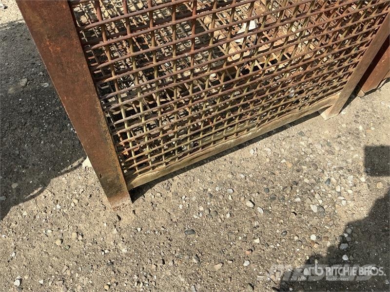 Quantity of (4) 53 in x 44 in Metal Crates Other components