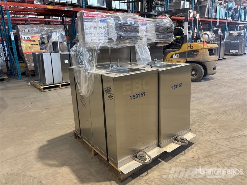 Quantity of (4) Stainless Steel Hand Wash Station Andre komponenter