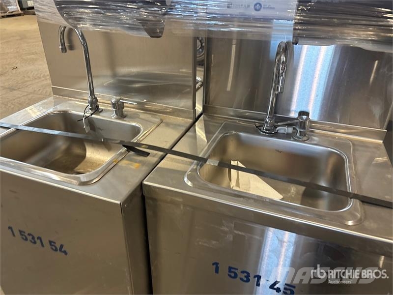 Quantity of (4) Stainless Steel Hand Wash Station Andre komponenter