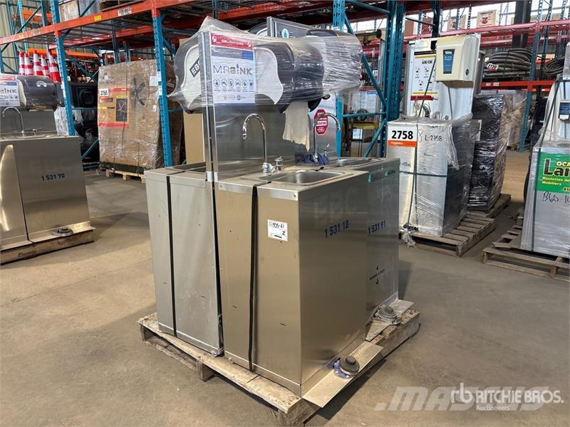 Quantity of (4) Stainless Steel Hand Wash Station Andre komponenter