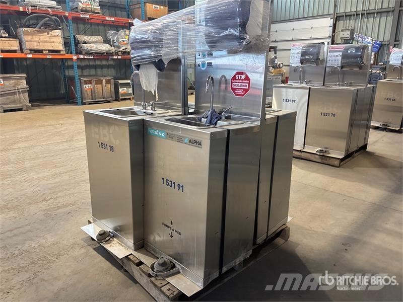 Quantity of (4) Stainless Steel Hand Wash Station Andre komponenter
