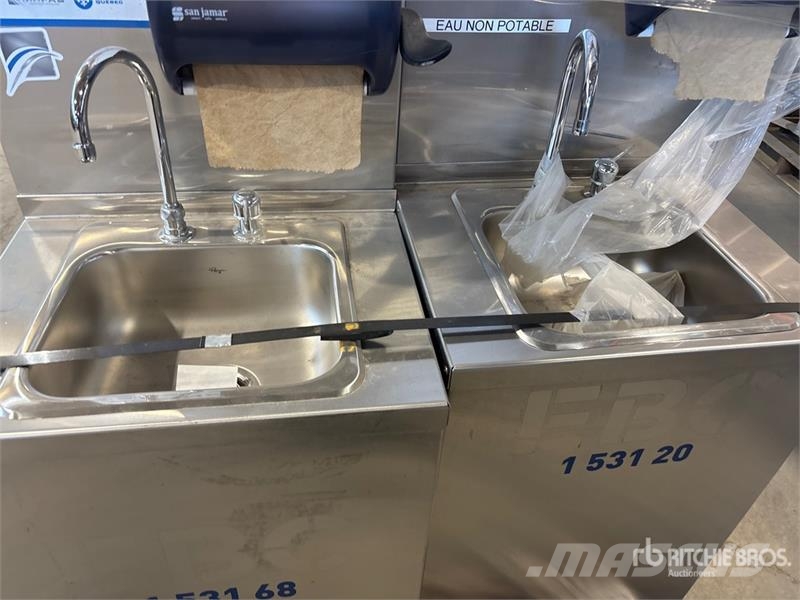 Quantity of (4) Stainless Steel Hand Wash Station Andre komponenter
