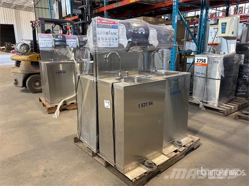 Quantity of (4) Stainless Steel Hand Wash Station Andre komponenter