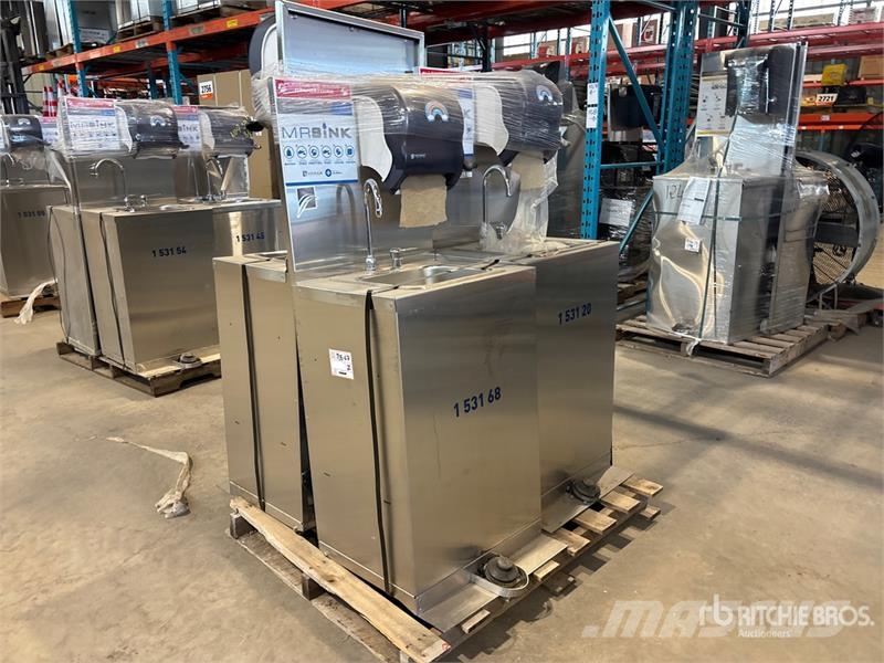 Quantity of (4) Stainless Steel Hand Wash Station Andre komponenter