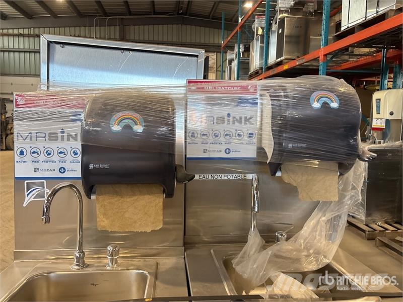 Quantity of (4) Stainless Steel Hand Wash Station Andre komponenter