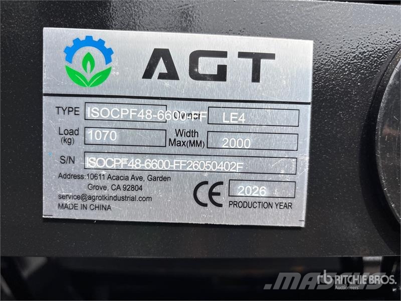 Quantity of (5) AGT ISOCPF48-6600-FF 48 in 6600 l Vidlica