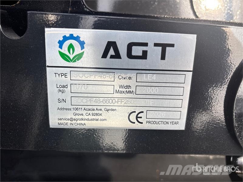 Quantity of (5) AGT ISOCPF48-6600-FF 48 in 6600 l Vidlica