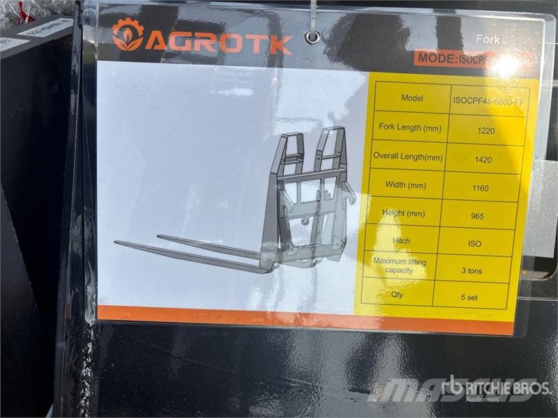 Quantity of (5) AGT ISOCPF48-6600-FF 48 in 6600 l Vidlica
