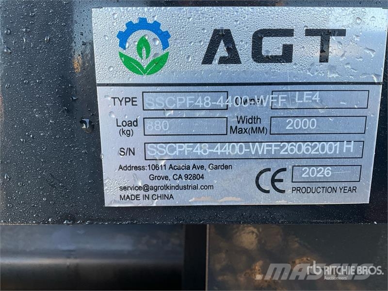 Quantity of (5) AGT SSCPF48-4400-WFF Skid Steer F Forquilhas