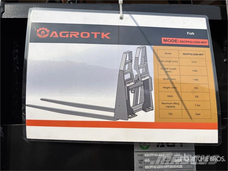 Quantity of (5) AGT SSCPF42-2200-WFF 42 in Skid S Vidlica