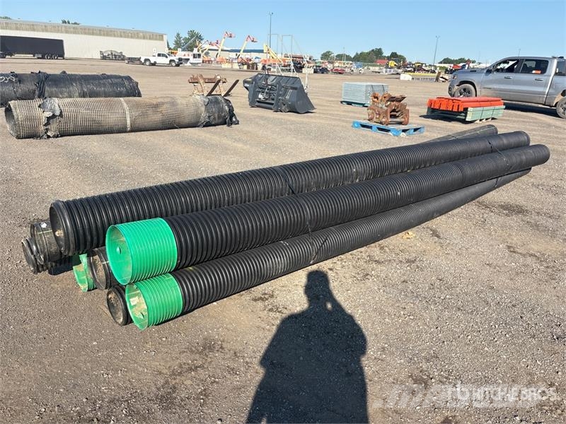 Quantity of (5) Corrugated HDPE Drainage Pipe Irrigation systems