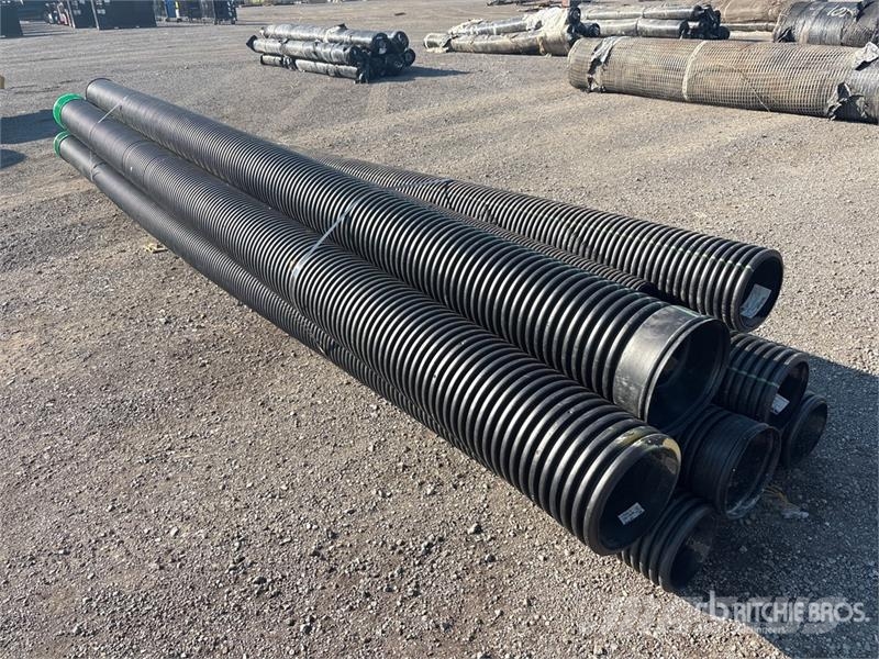 Quantity of (5) Corrugated HDPE Drainage Pipe Irrigation systems