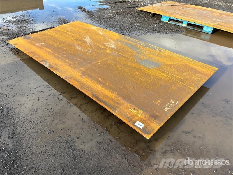  Quantity of 5 ft x 10 ft (0.5 in Thick) Steel Plat مكونات أخرى