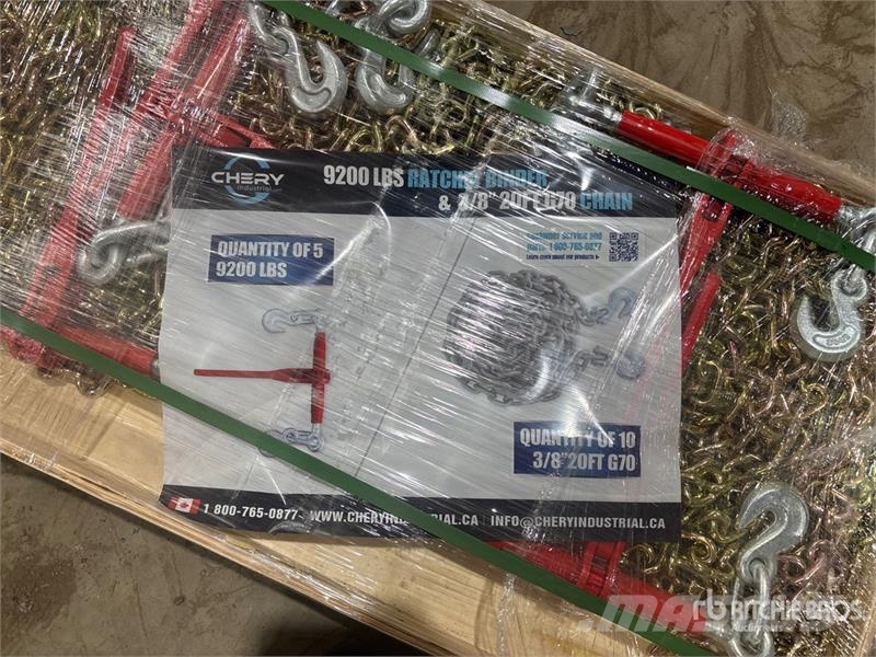 Quantity of (5) Greatbear 9200 lbs Ratchet Binder Ostale komponente za građevinarstvo