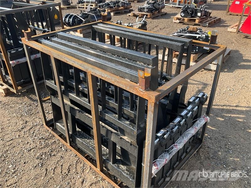 Quantity of (5) Mower King SA-100 48 in Skid Stee Fourche