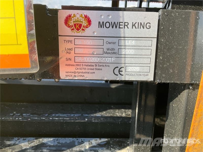  Quantity of (5)  Mower King SA-100 48 in Skid Stee Fourche
