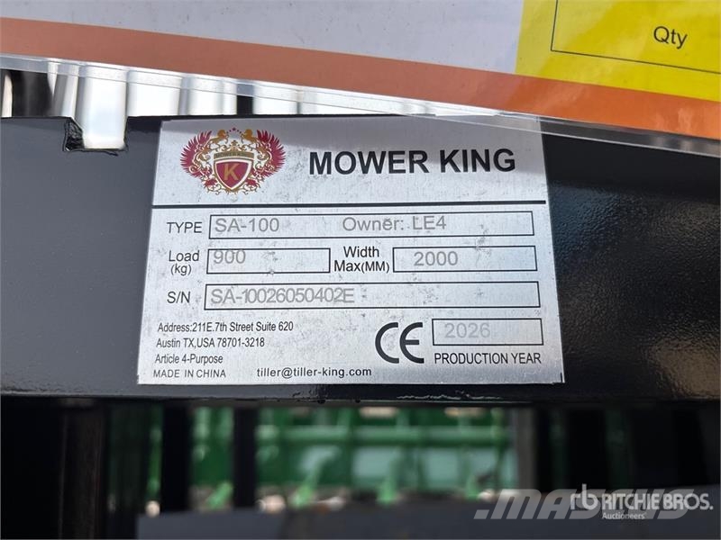 Quantity of (5) Mower King SA-100 48 in Heavy Dut Vidlica
