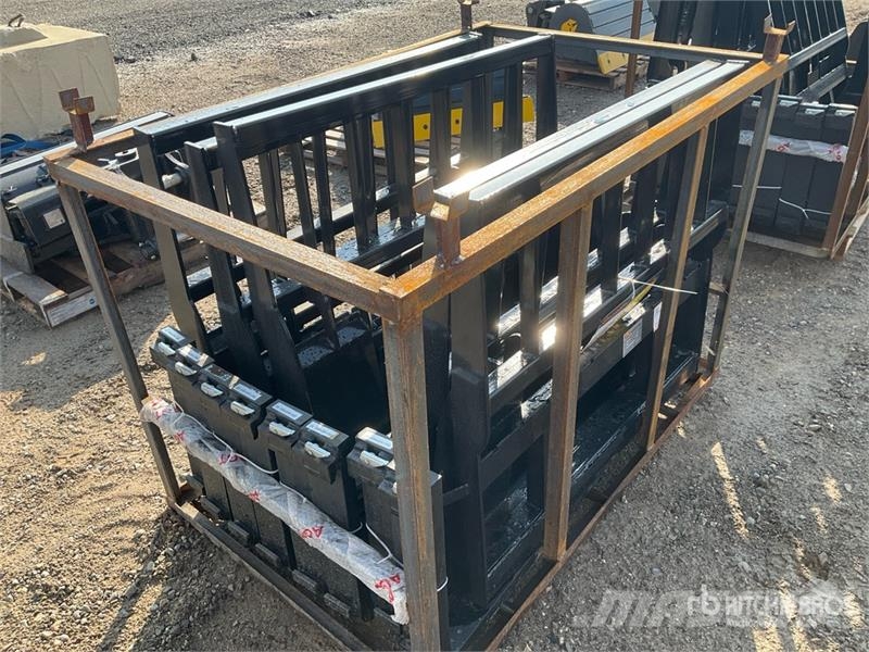 Quantity of (5) Mower King SA-100 48 in Skid Stee Fourche