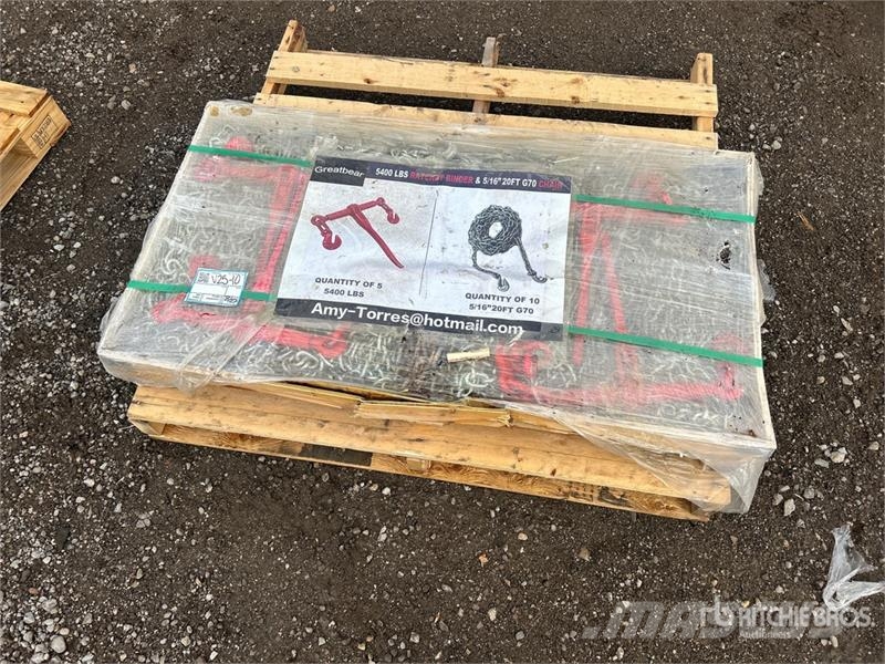  Quantity of (5) Ratchet Binder and Chain Drugi deli