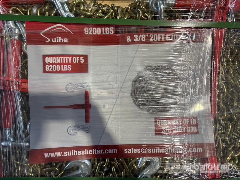  Quantity of (5)  Suihe BC-9200 9200 lb Ratchet Bin Other components