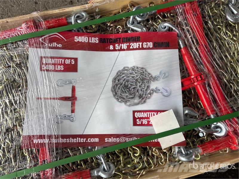 Quantity of (5) Suihe BC-5400 5400 lb Ratchet Bin Drugi deli