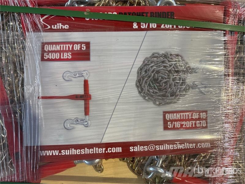 Quantity of (5) Suihe BC-5400 5400 lb Ratchet Bin Other components