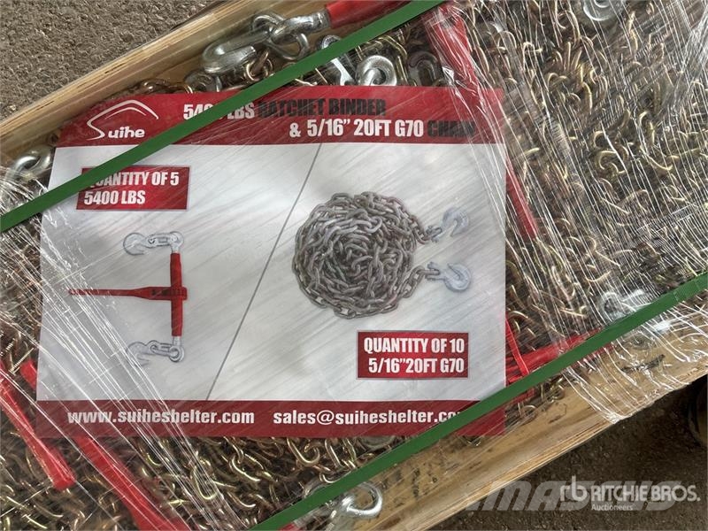  Quantity of (5)  Suihe BC-5400 5400 lb Ratchet Bin Drugi deli