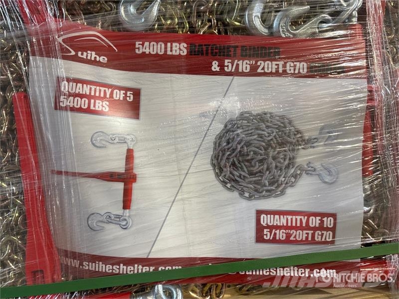 Quantity of (5) Suihe BC-5400 5400 lb Ratchet Bin Other components
