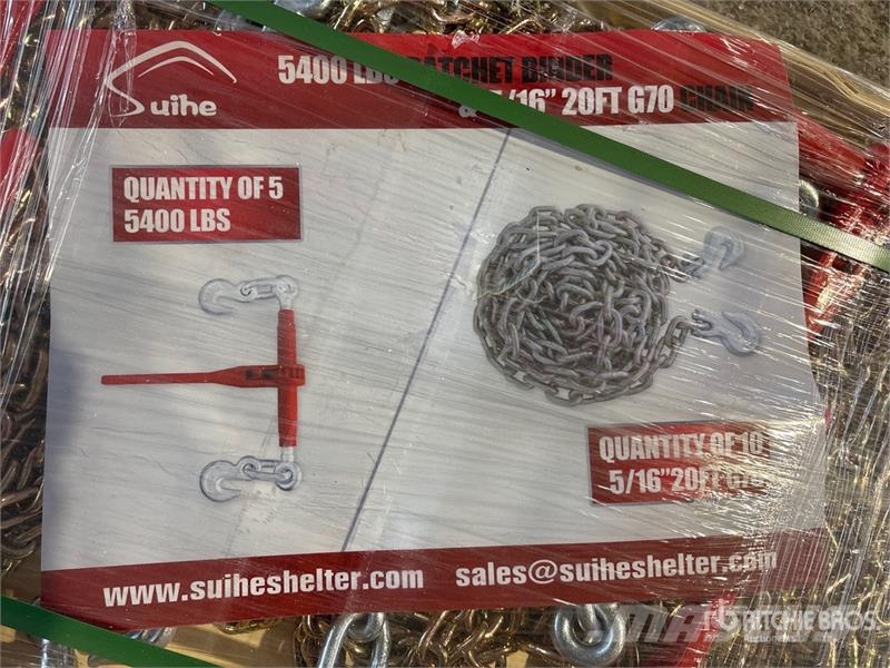  Quantity of (5)  Suihe BC-5400 5400 lb Ratchet Bin Other components