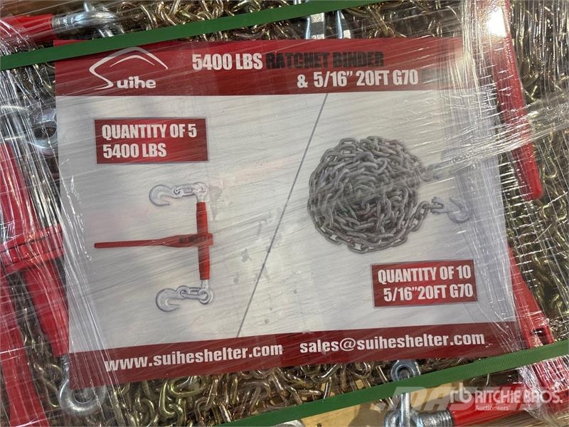  Quantity of (5)  Suihe BC-5400 5400 lb Ratchet Bin Other components