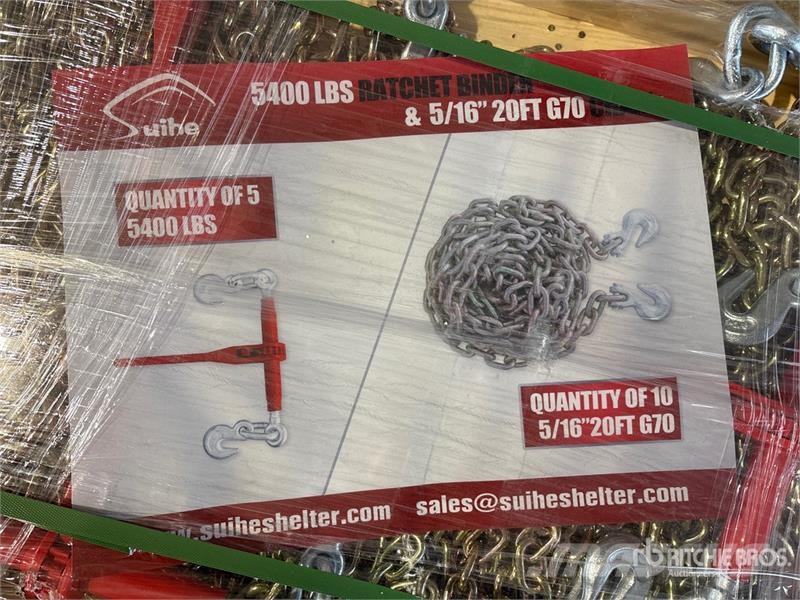 Quantity of (5) Suihe BC-5400 5400 lb Ratchet Bin Other components