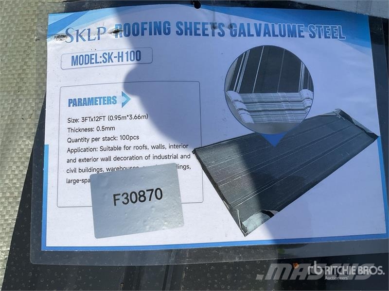 Quantity of (50) SKLP SKH50 Galvalume Steel Sheet Takels, lieren en materiaalliften