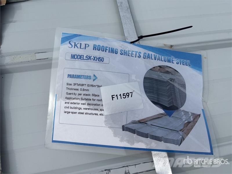 Quantity of (50) SKLP SK-XH50 Galvalume Steel She Подемници, лебедки и елеватори за материали