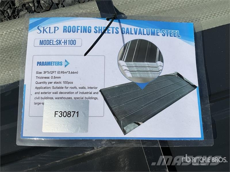 Quantity of (50) SKLP SKH50 Galvalume Steel Sheet ホイスト、ウインチ、エレベーター