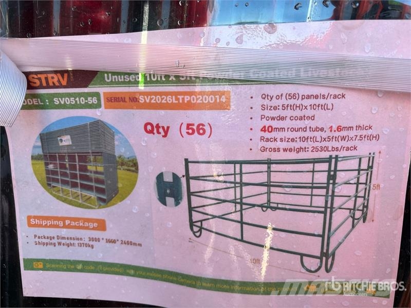  Quantity of (56)  STARVOX SV0510-56 10 ft x 5 ft P Other livestock machinery and accessories