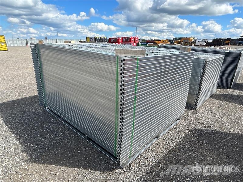 Quantity of (59) 7 ft 6 in x 6 ft Galvanized Site Drugi deli