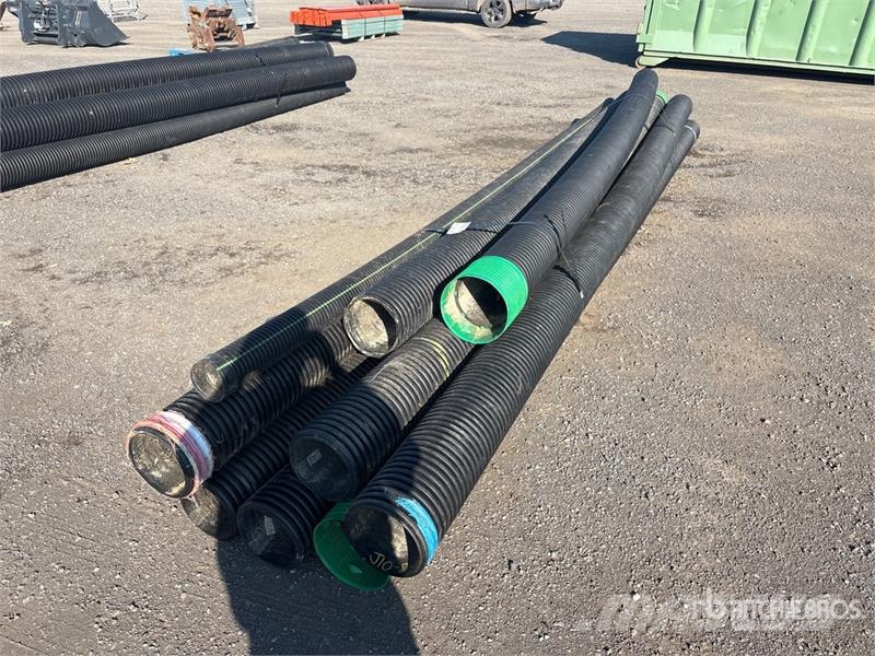 Quantity of (6) Corrugated HDPE Drainage Pipe Irrigation systems