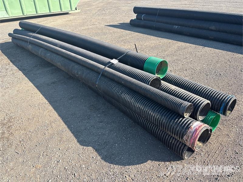 Quantity of (6) Corrugated HDPE Drainage Pipe Irrigation systems