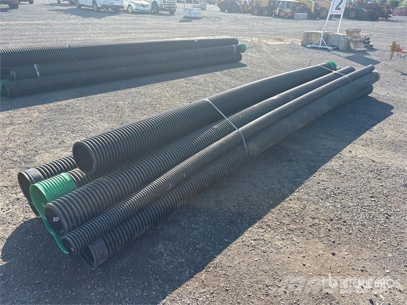 Quantity of (6) Corrugated HDPE Drainage Pipe Irrigation systems