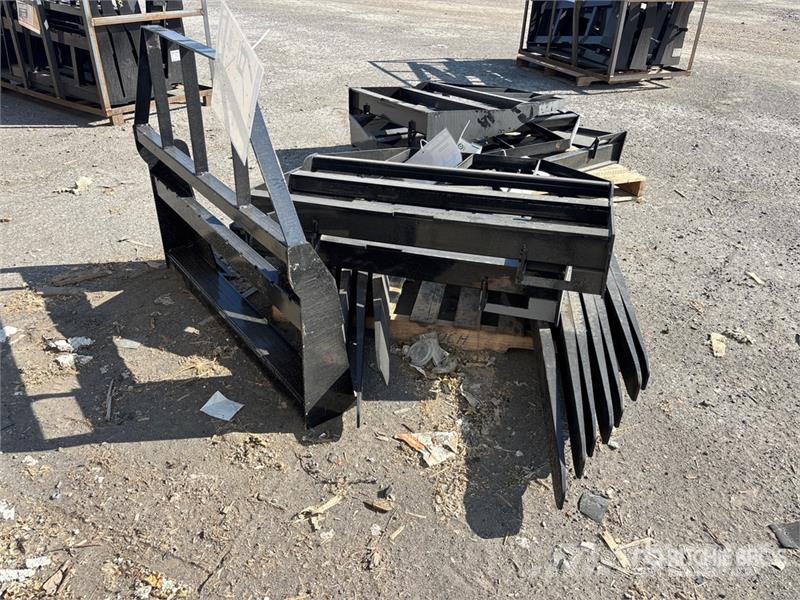 Quantity of (6) Mower King SA Skid Steer Forks (U Vilice