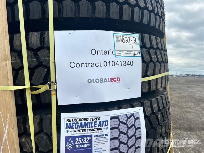  Quantity of (8) 11R22.5 Snow Traction Retread Tire Tyres, wheels and rims