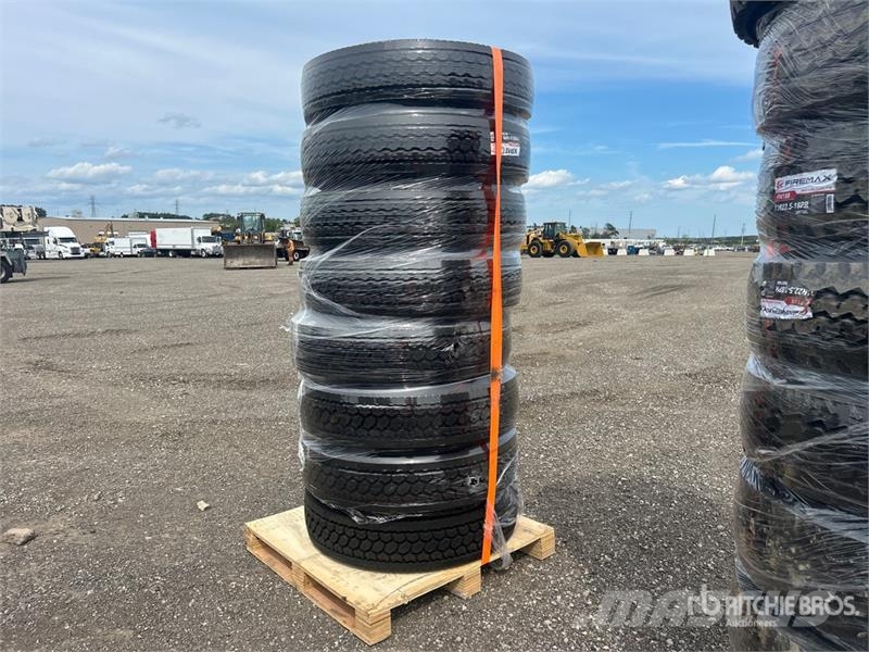 Quantity of (8) 11R22.5 Drive Tires (Unused) Tyres, wheels and rims
