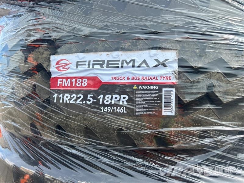 Quantity of (8) 11R22.5 Drive Tires (Unused) Tyres, wheels and rims