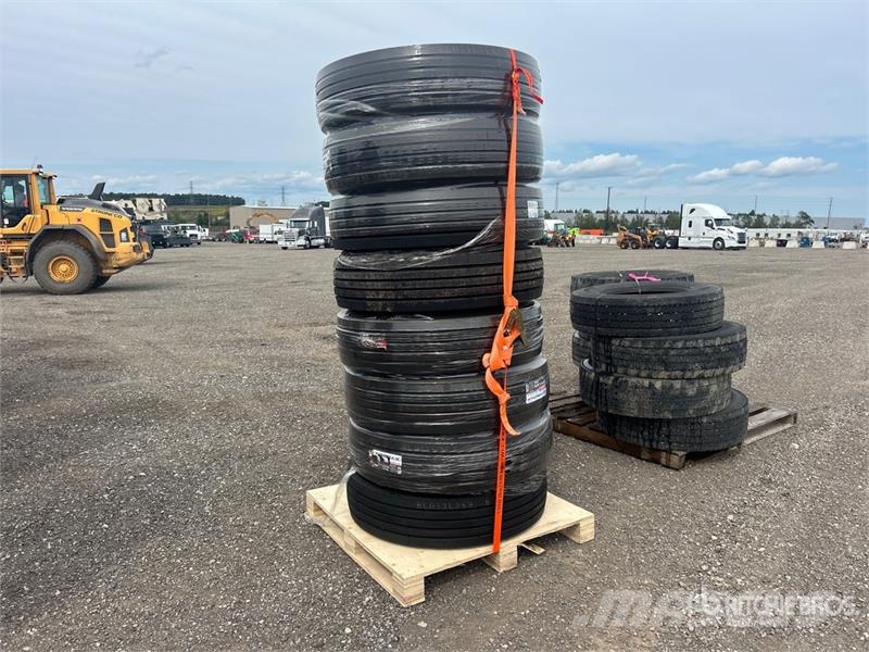 Quantity of (8) 11R22.5 Drive Tires (Unused) Tyres, wheels and rims