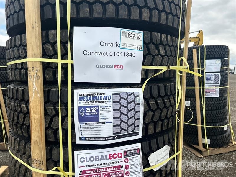  Quantity of (8) 11R22.5 Snow Traction Retread Tire Tyres, wheels and rims