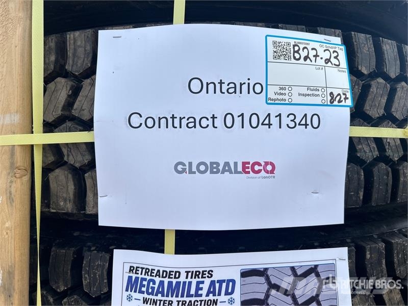  Quantity of (8) Snow Traction Retread 11R22.5 Tire Tyres, wheels and rims