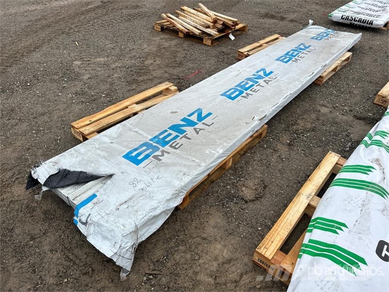  Quantity of (82) 16 ft White Steel Siding / Roofin Other